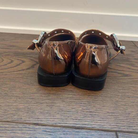 Maeve Pointed-Toe Moto Mary Jane Flats - NWOT - Picture 8 of 10